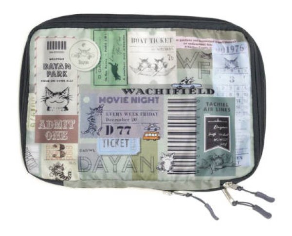 画像1: 伸ばせるトラベルポーチ　チケット (1)